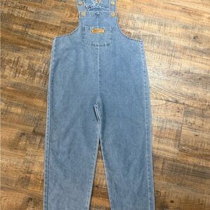 Vintage Style Kids Denim Overalls • Soft Wash Blue • Unisex